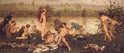 Frederick Walker,ARA,RWS The Bathers oil painting artist